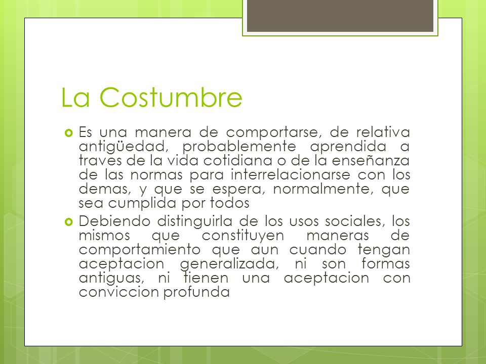 QUE ES COSTUMBRE PDF QUE ES COSTUMBRE PDF